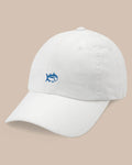 The front view of the Southern Tide Skipjack Hat by Southern Tide - White