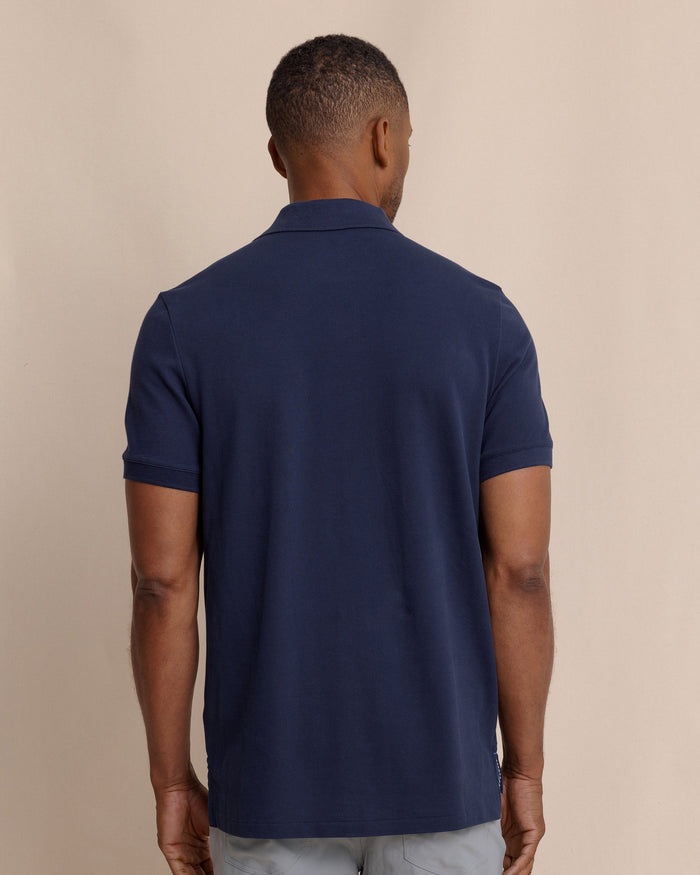 The back view of the Southern Tide Skipjack Polo Shirt by Southern Tide - True Navy