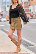Skyler Brown Leopard Mini Skirt FINAL SALE