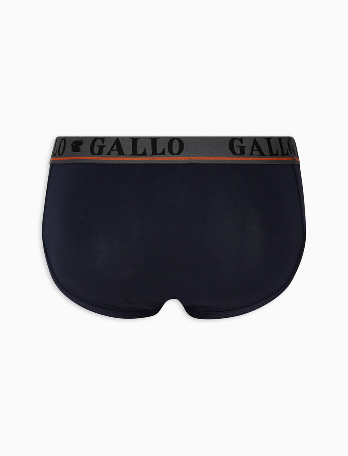 Slip basico intimo cotone blu tinta unita - Gallo 1927 - Official Online Shop