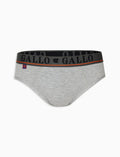 Slip basico intimo cotone grigio melange tinta unita - Gallo 1927 - Official Online Shop
