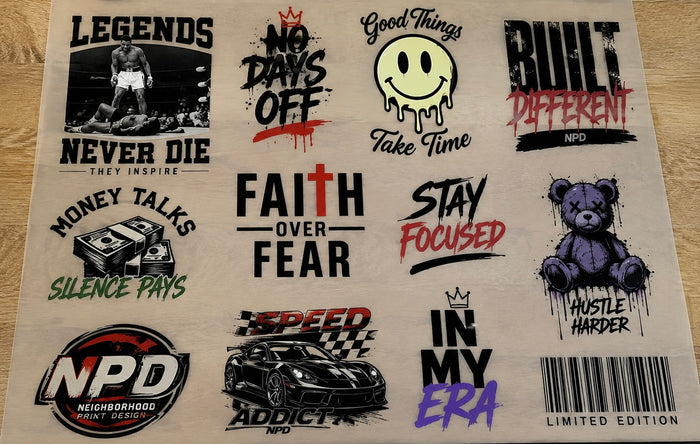 Small Gang Sheet
