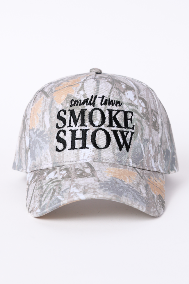 Small Town Smoke Show Camo Trucker Hat FINAL SALE