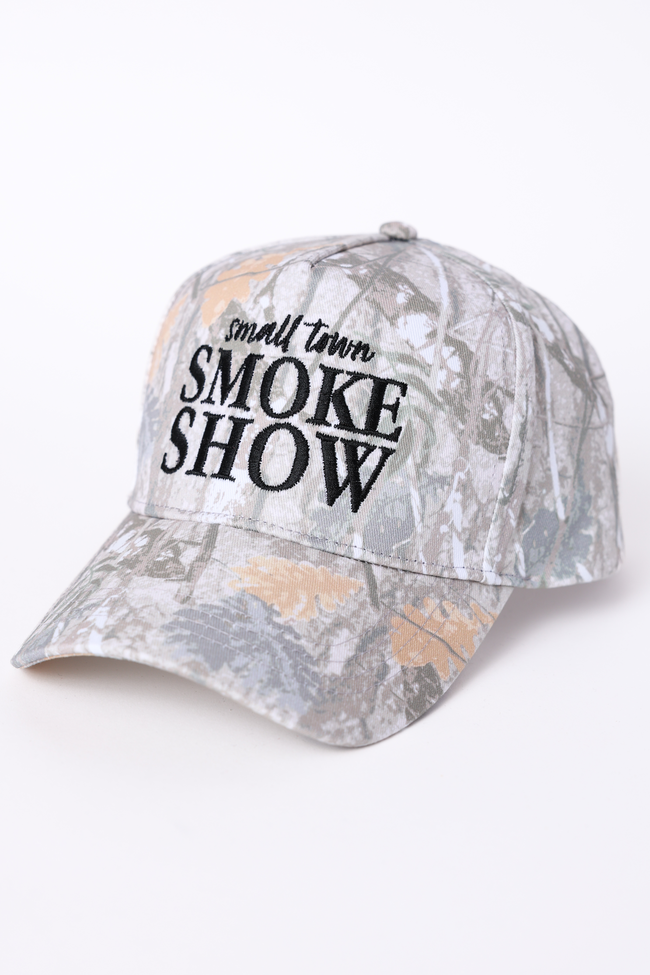 Small Town Smoke Show Camo Trucker Hat FINAL SALE