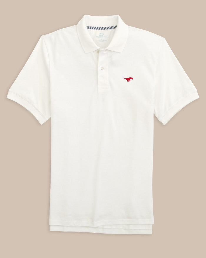 SMU Mustangs Skipjack Polo C_Polo Shirts Southern Tide