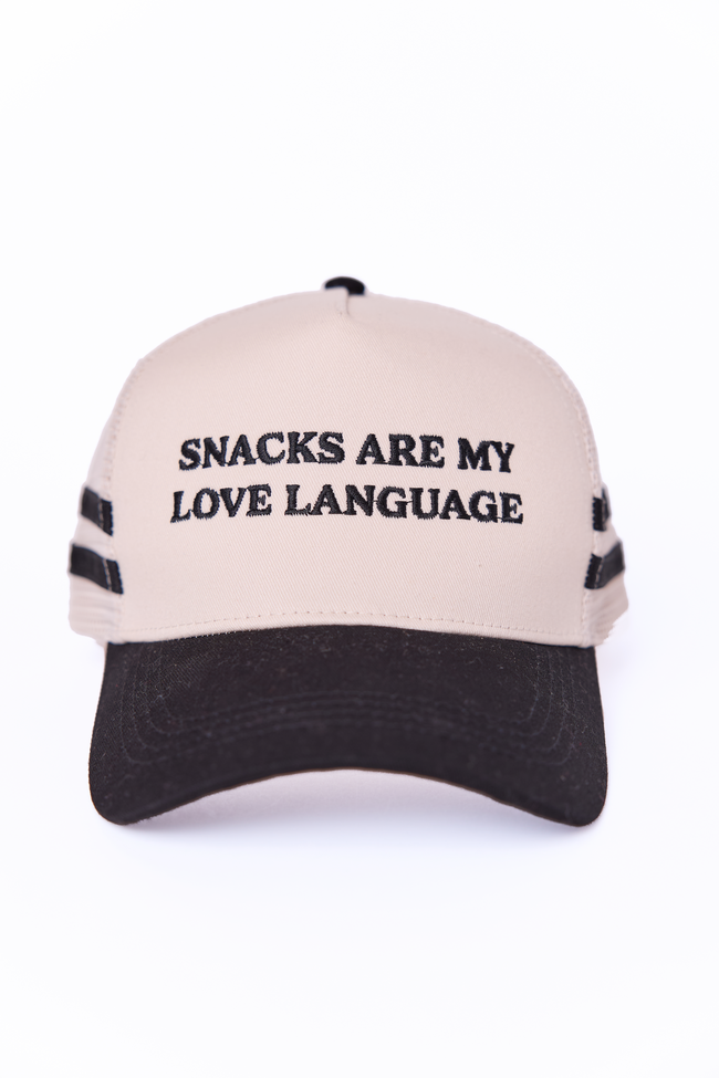 Snacks Are My Love Language Trucker Hat FINAL SALE