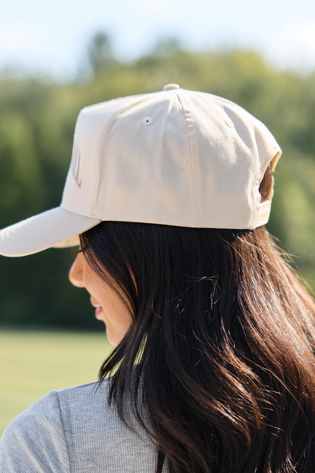 Soccer Natural/Khaki Embroidered Trucker Hat