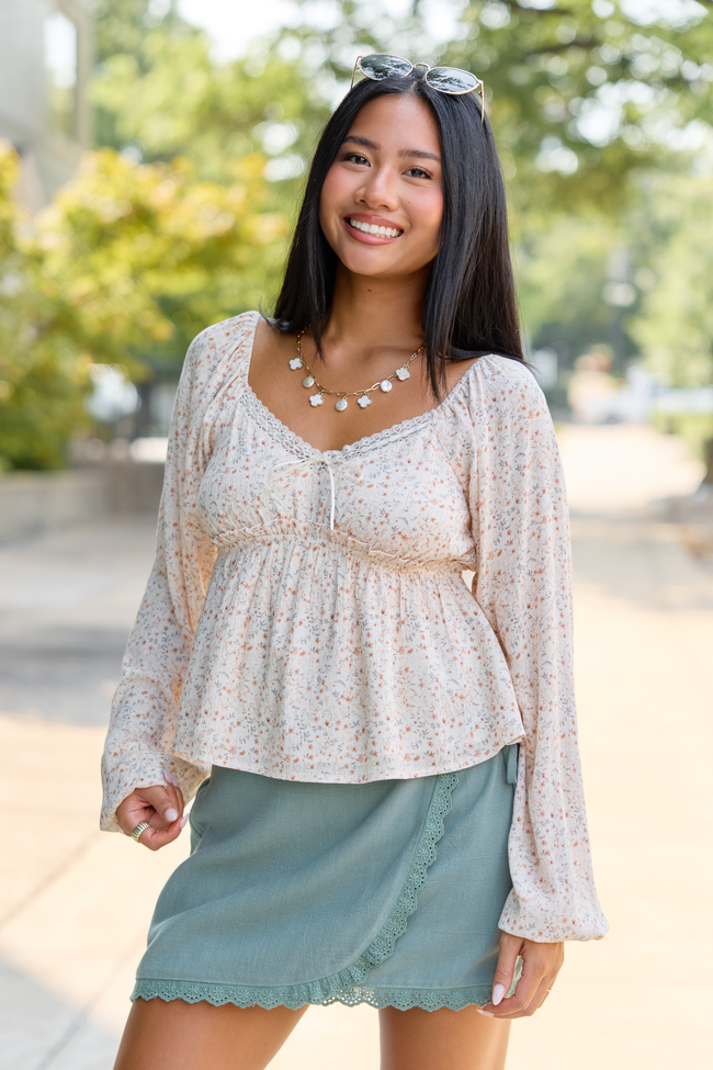 Softly Said Dark Sage Wrap Skort