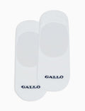 Solette accollate uomo cotone bianco tinta unita - Gallo 1927 - Official Online Shop