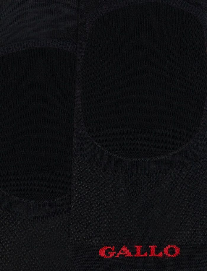 Solette accollate uomo cotone nero tinta unita - Gallo 1927 - Official Online Shop