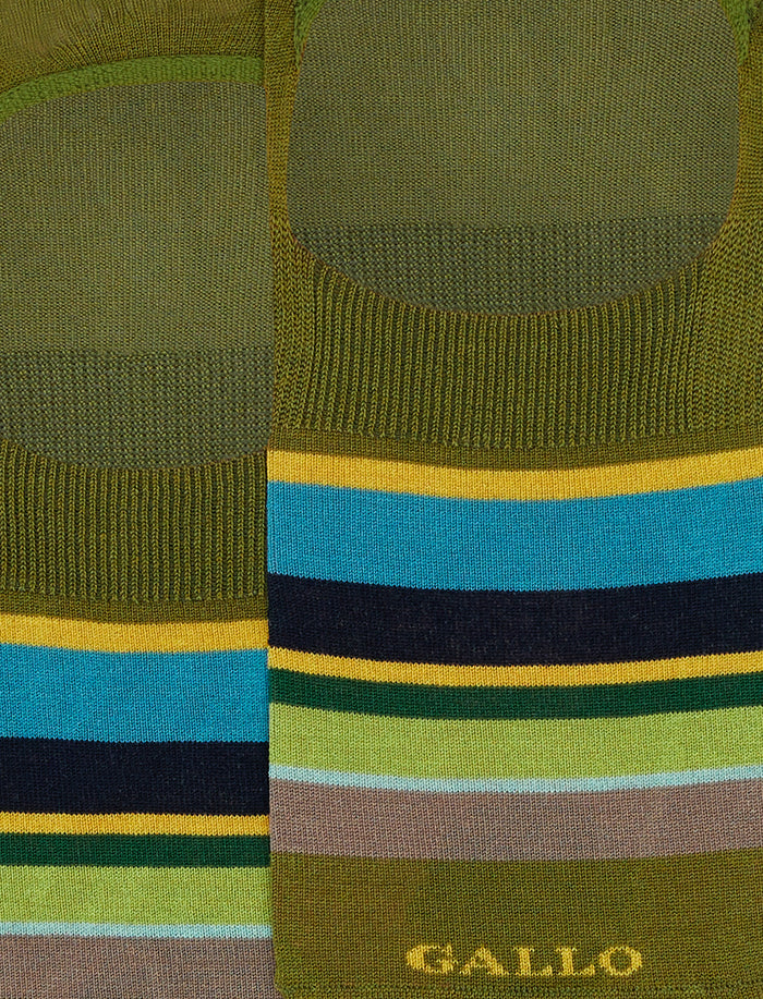Solette uomo cotone leggerissimo cactus righe multicolor - Gallo 1927 - Official Online Shop