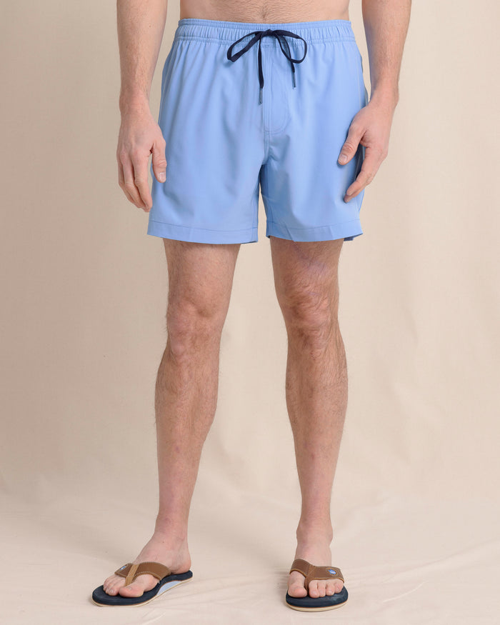 The front view of the Southern Tide Solid Swim Trunk 3 by Southern Tide - Ocean Channel