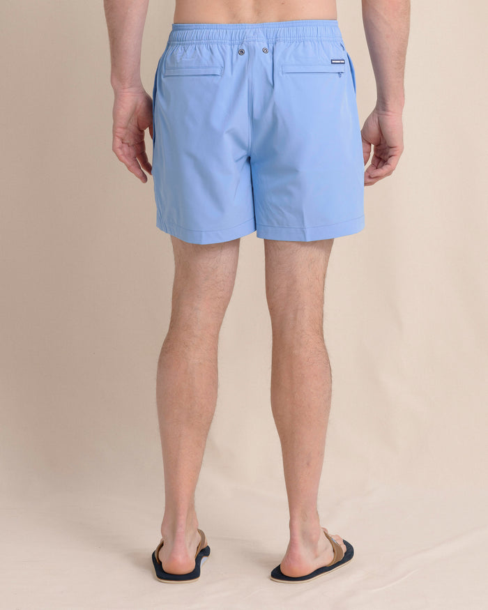 The back view of the Southern Tide Solid Swim Trunk 3 by Southern Tide - Ocean Channel