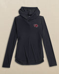 The front view of the South Carolina Gamecocks Women's Linley brrr°®-illiant Hoodie by Southern Tide - Caviar Black