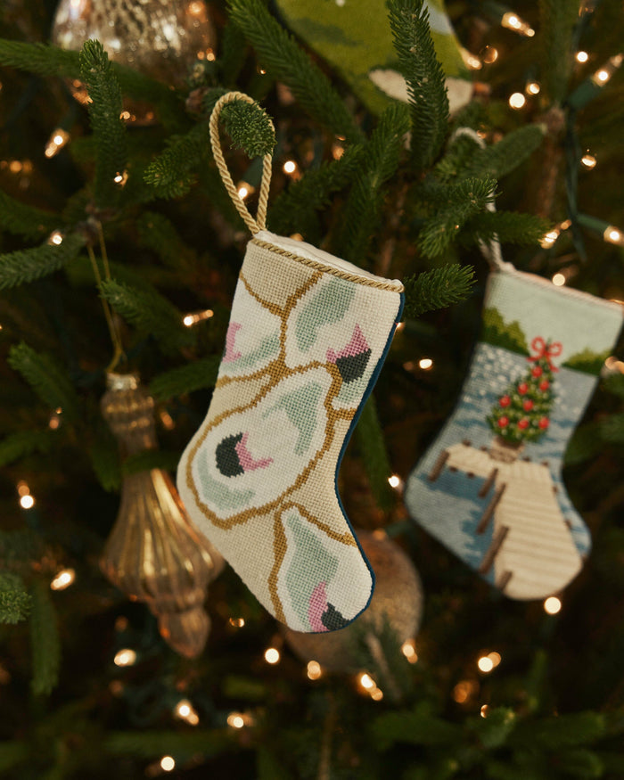 Southern Oyster Needlepoint Stocking Non-Apparel Southern Tide