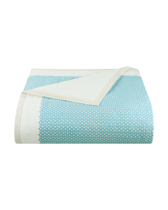 The front view of the Southern Tide Southern Tide Bellweather Quilt by Southern Tide - Multi