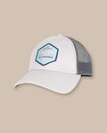 The front view of the Southern Tide Southern Tide Built With Purpose Trucker by Southern Tide - Grey