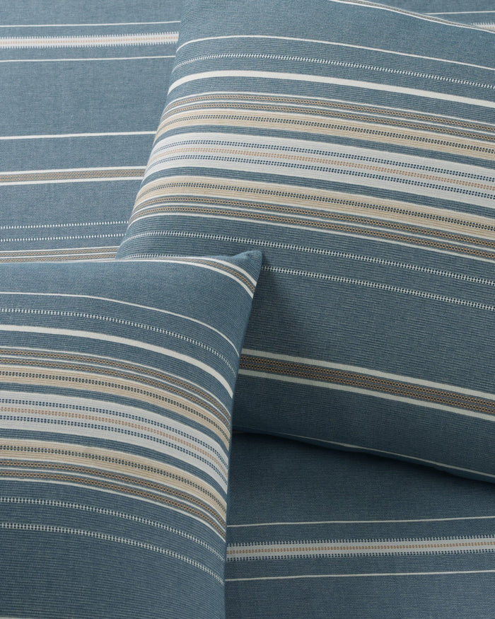 The front view of the Southern Tide Camden Comforter Set by Southern Tide - Navy