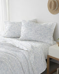 The front view of the Southern Tide Marco Island Sheet Set by Southern Tide - Blue