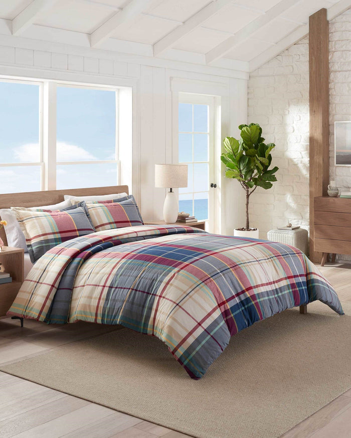 The front view of the Southern Tide Raleigh Comforter Set by Southern Tide - Multi