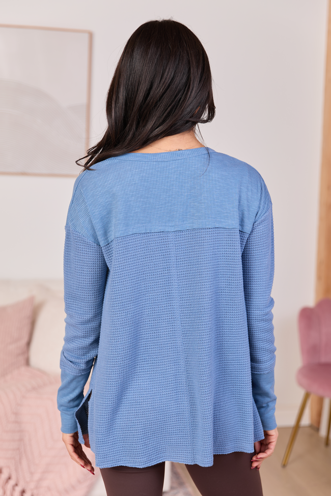 Spencer Blue Long Sleeve Tunic FINAL SALE