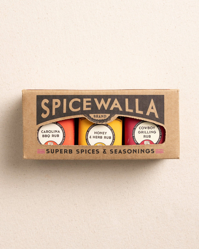 The front view of the Spicewalla Grill & Roast 3 Pack Gift Set at Southern Tide - Natural