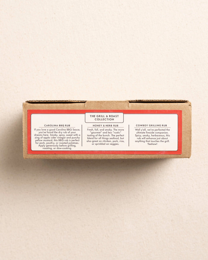 The top view of the Spicewalla Grill & Roast 3 Pack Gift Set at Southern Tide - Natural