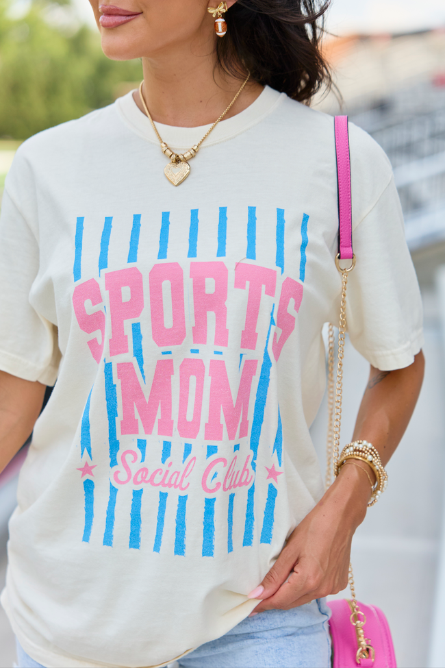 Sports Mom Social Club Ivory Graphic Tee