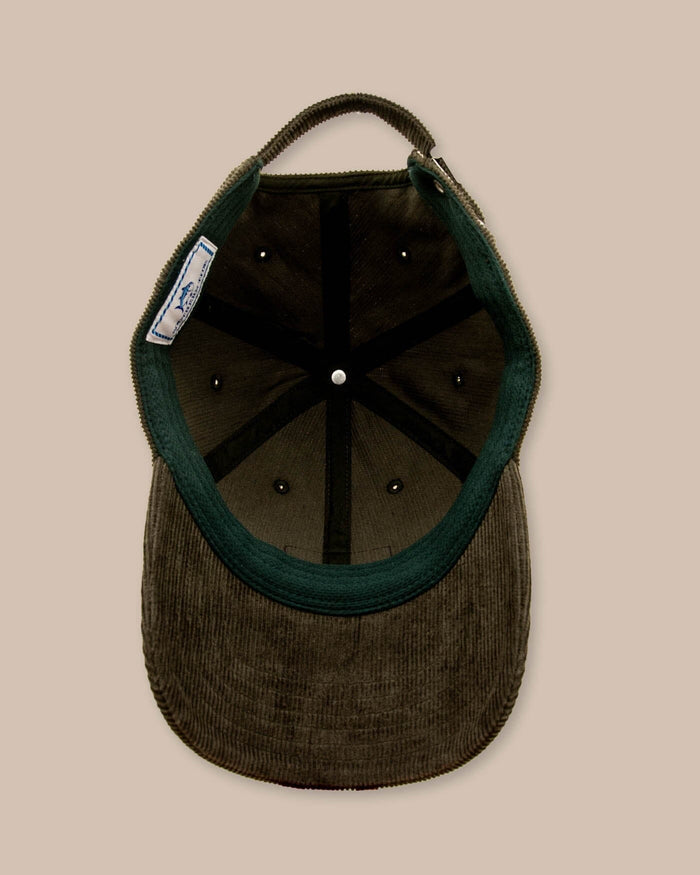The detail view of the Southern Tide ST Corduroy Hat by Southern Tide - Gulf Green