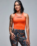 Orange # STRONG iD Cami Tank with Shelf Bra