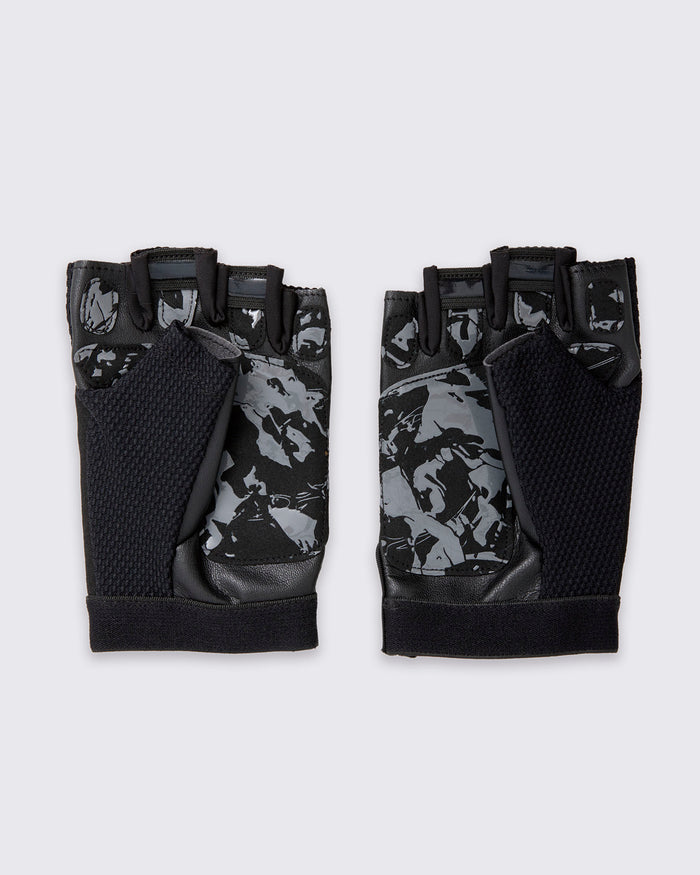 Bold Black # STRONG iD Fingerless Gloves