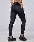 Bold Black # STRONG iD High Waisted Ankle Leggings With Pockets