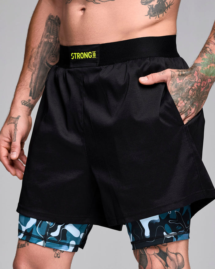 Multi # STRONG iD Men's Shorts With Inner Liner