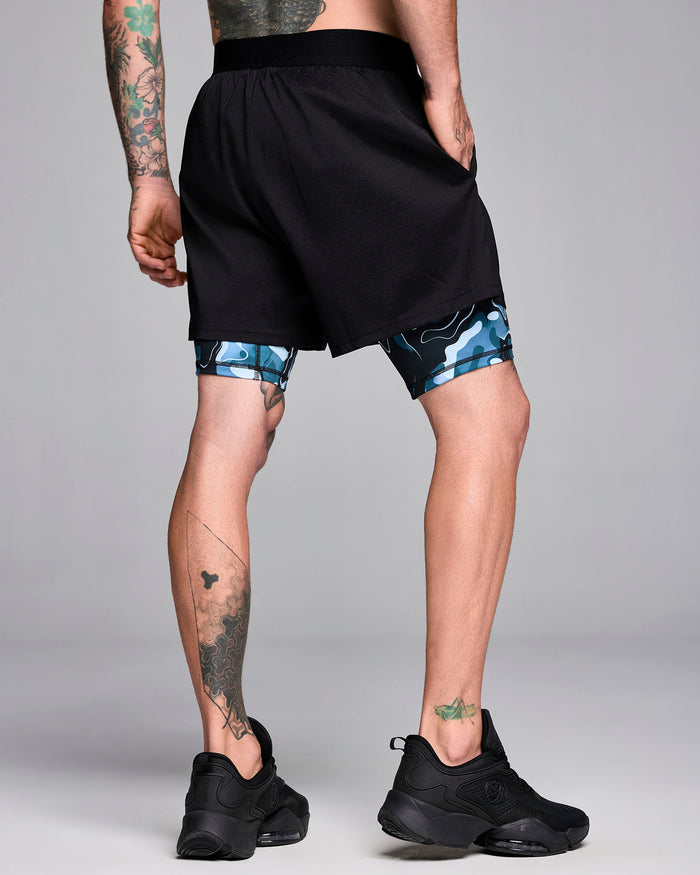 Multi # STRONG iD Men's Shorts With Inner Liner