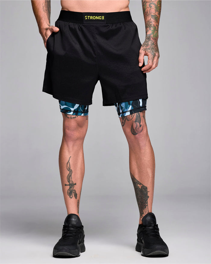 Multi # STRONG iD Men's Shorts With Inner Liner