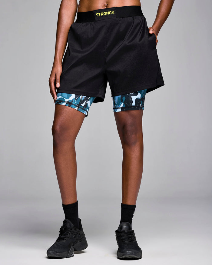Multi # STRONG iD Men's Shorts With Inner Liner