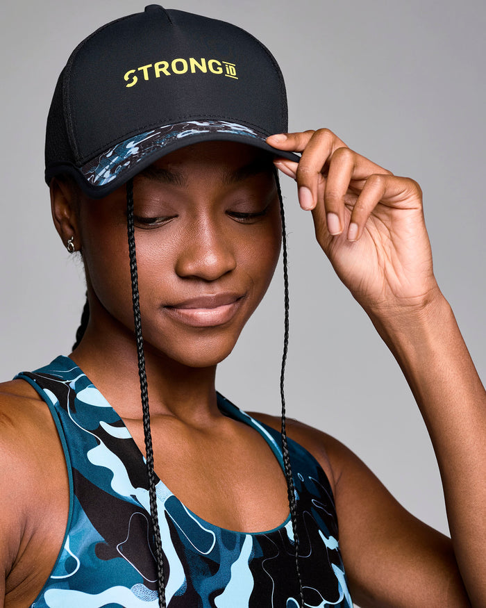 Black # STRONG iD Performance Hat