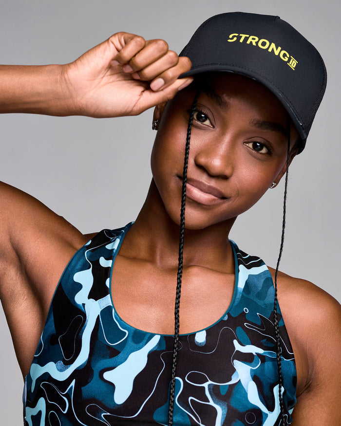 Black # STRONG iD Performance Hat