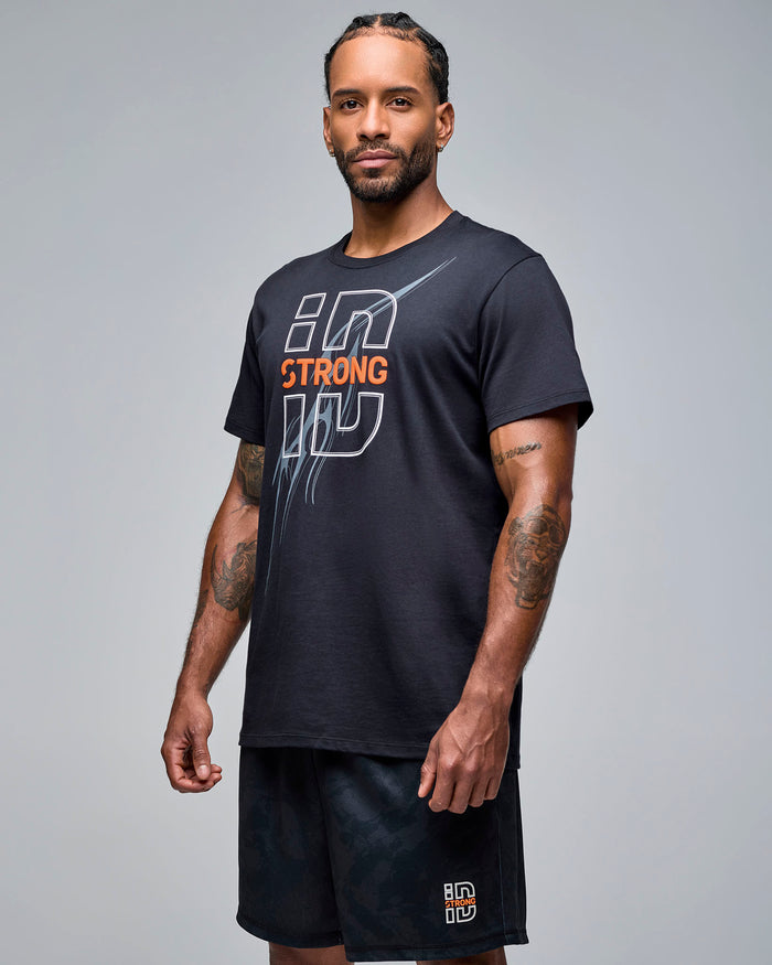 Bold Black # STRONG iD Unisex Crew Neck Tee - Bold Black