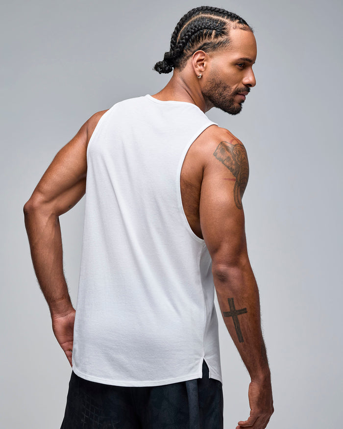 Wear It Out White # STRONG iD Unisex Muscle Tank