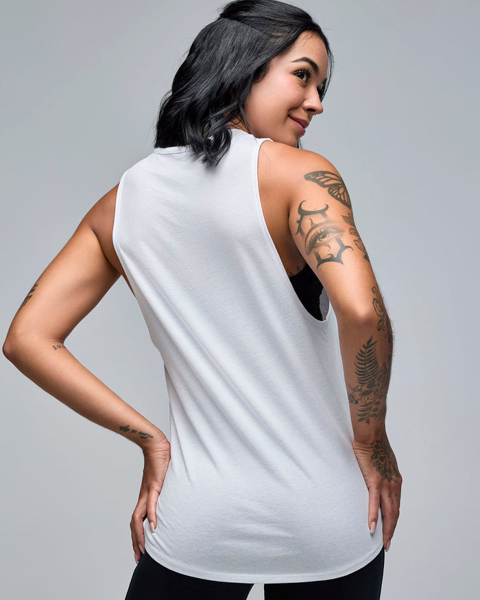 Wear It Out White # STRONG iD Unisex Muscle Tank