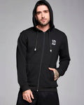 Bold Black # Strong iD Zip-Up Hoodie