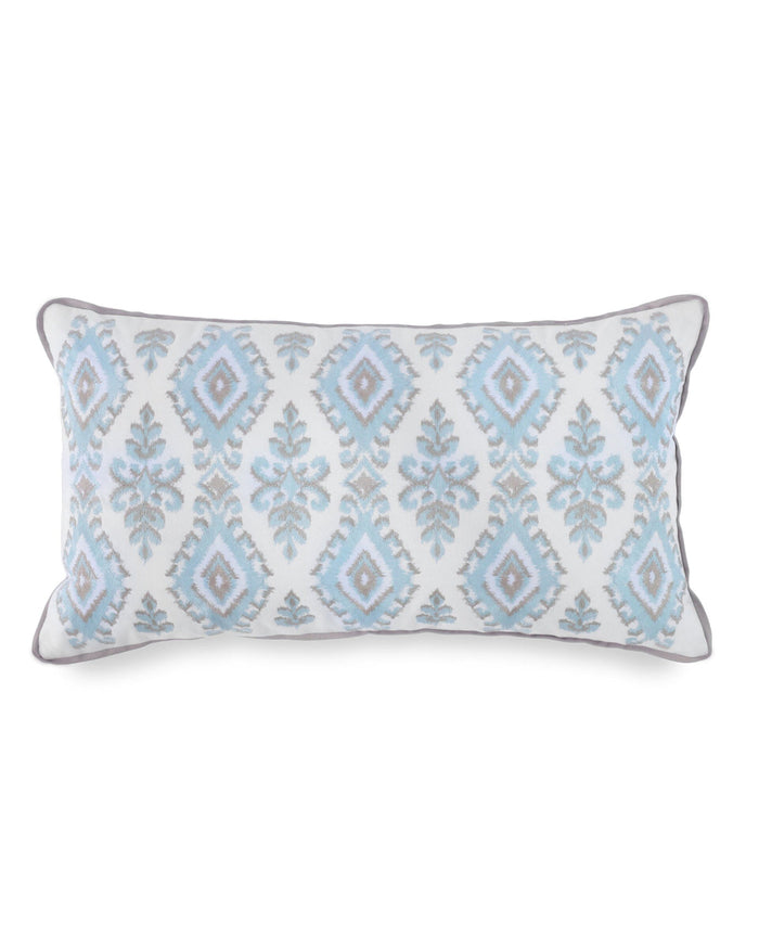 The front view of the Southern Tide Summerfield Breakfast Decorative Pillow by Southern Tide - Seaglass
