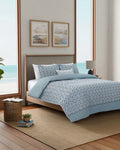The side view of the Southern Tide Summerfield Comforter Set by Southern Tide - Jade