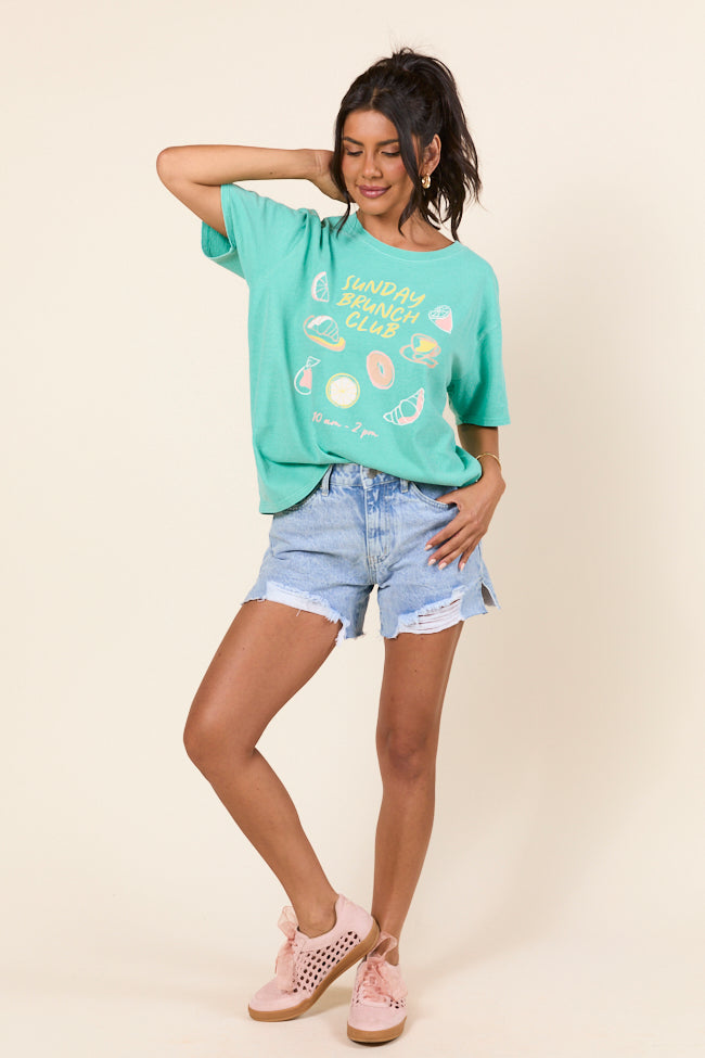Sunday Brunch Club Mint Graphic Tee