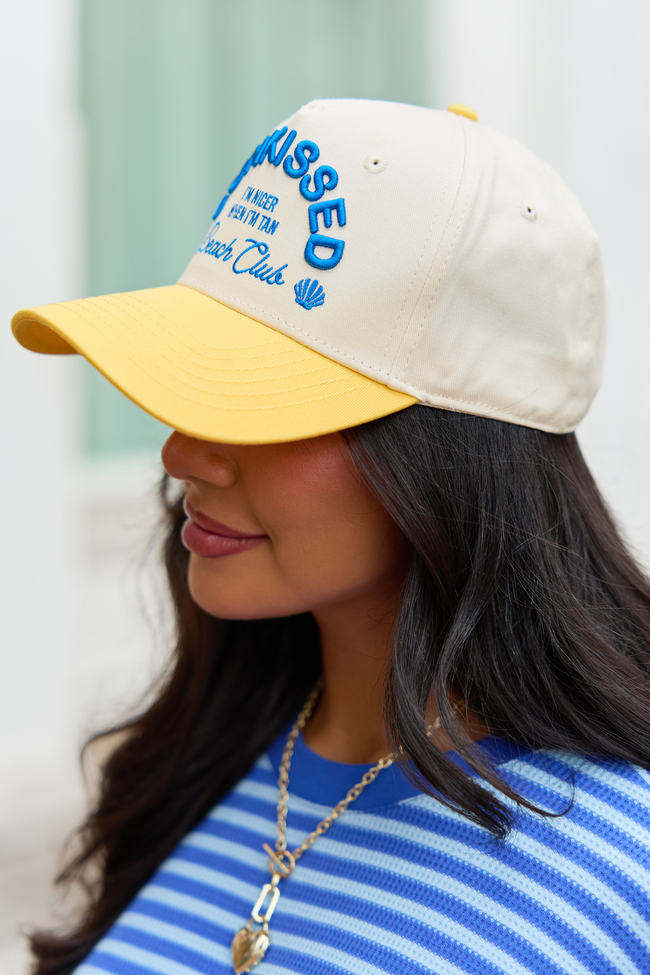 Sunkissed Beach Club Yellow Trucker Hat FINAL SALE