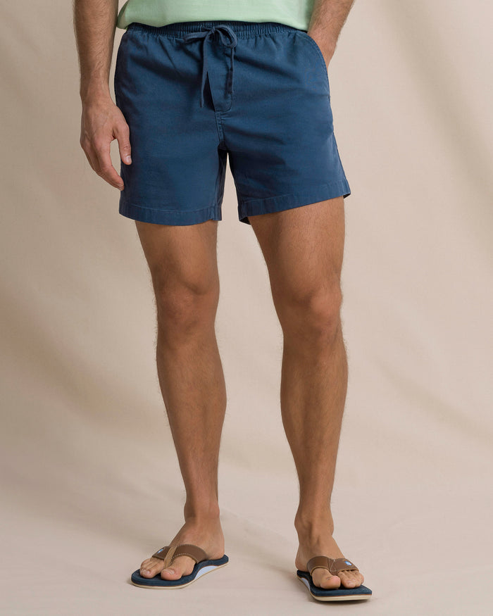 The front view of the Southern Tide Surf Rider Short by Southern Tide - Nautical Blue