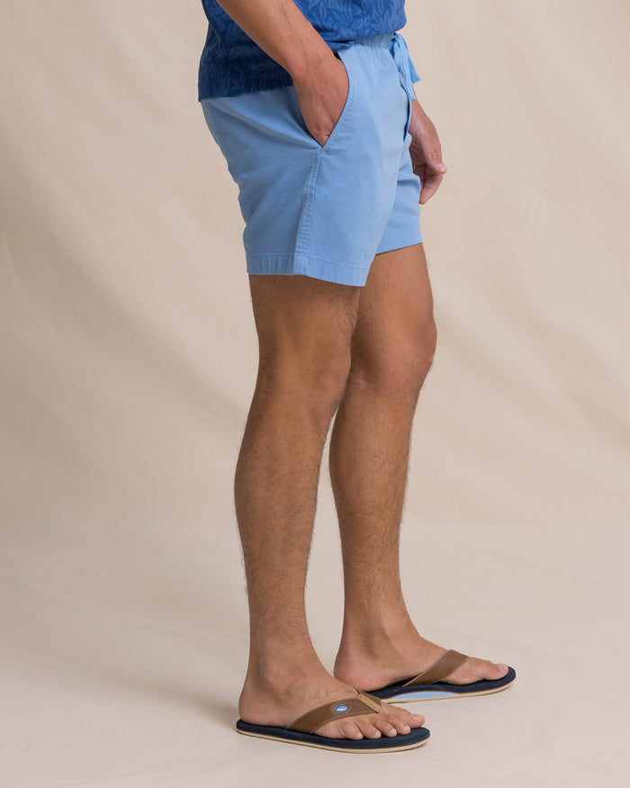 The side view of the Southern Tide Surf Rider Short by Southern Tide - Ocean Channel