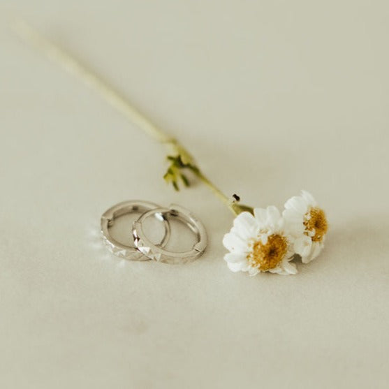 Sydney Hammered Hoop Earrings