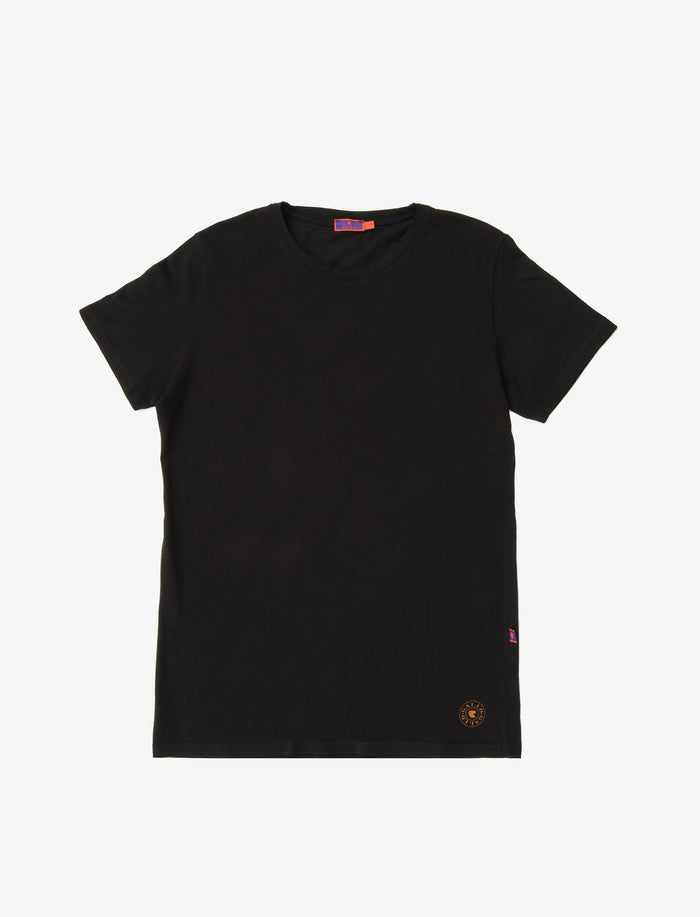 T-shirt girocollo unisex cotone nero tinta unita - Gallo 1927 - Official Online Shop